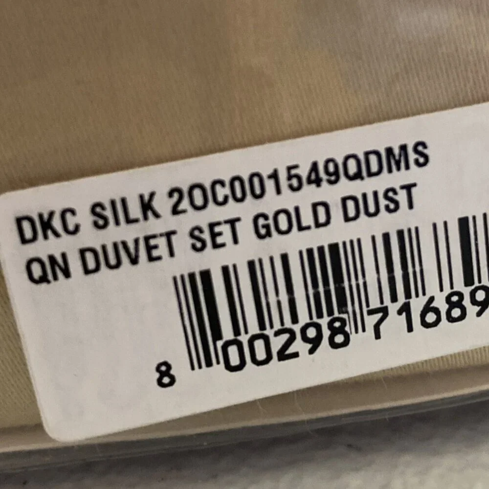 Donna Karan Silk Indulgence 3-Piece Duvet Set Gold Dust